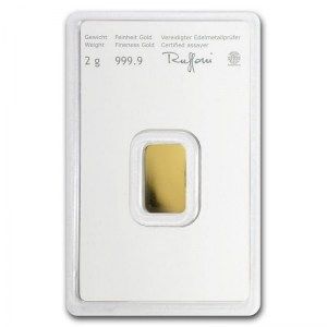 Lingote Munze Osterreich de Oro 2 g reverso