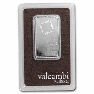 Lingote de Paladio Valcambi de 1 oz