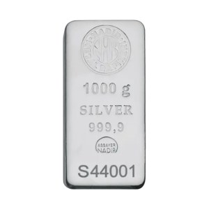 Lingote de Plata Nadir Metal Rafineri de 1 kg
