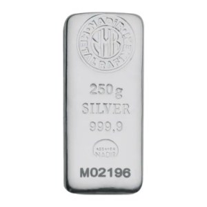 Lingote de Plata Nadir Metal Rafineri de 250 g