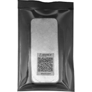 Lingote de Plata SEMPSA de 100 g anverso