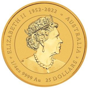 Moneda de Oro Año Lunar del Dragón 1/4 oz 2024 BU