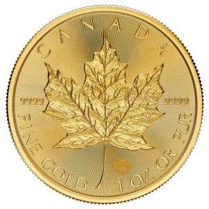 Moneda de Oro Maple Leaf 1 oz 2025 BU