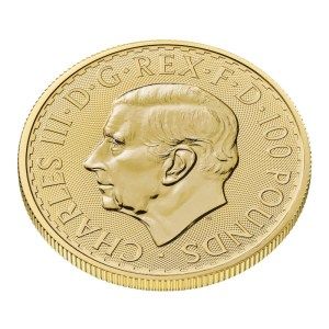 Moneda de Oro Britannia 1 oz 2025 BU Perfil Anverso
