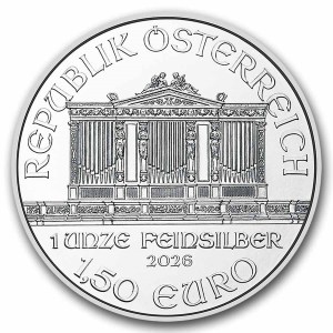 Moneda de Plata Filarmónica 1 oz 2026 BU