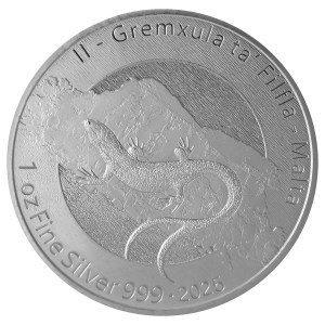 Moneda de Plata Malta Gremxula 1 oz 2025 BU