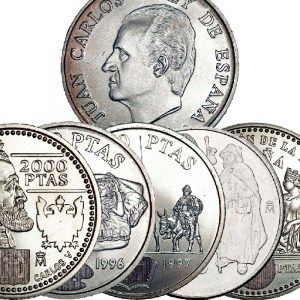 Moneda 2.000 Pesetas de Plata Circulada