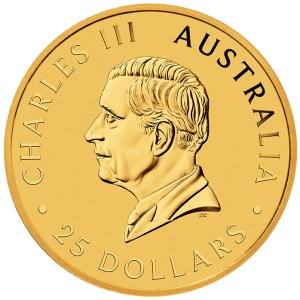 Moneda de Oro Canguro 1/4 oz 2026 BU anverso