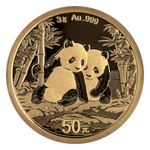 Moneda de Oro Panda 3 g 2026 BU