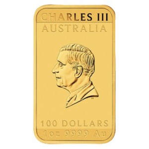 Moneda de Oro Dragón Rectangular 1 oz 2026 BU anverso