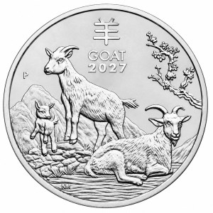 Moneda de Plata Año de la Cabra de Australia 1 oz 2027 BU